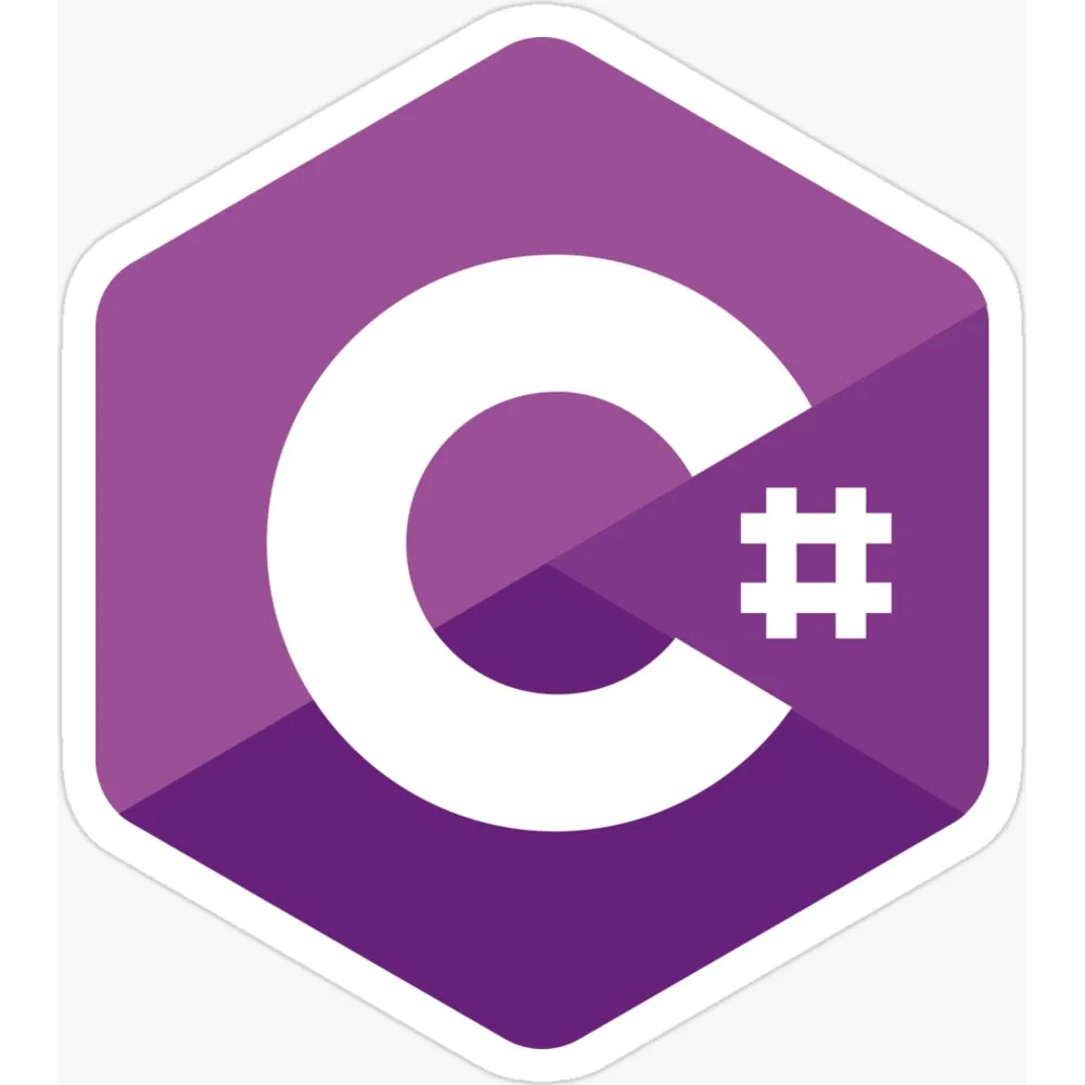 A purple hexagonal badge containing the letter C and a sharp symbol in white