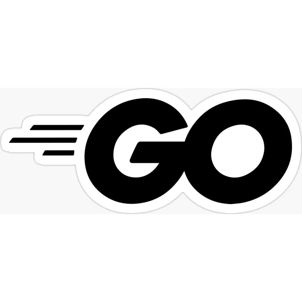 The word GO in a heavy black rounded typeface with three horizontal speed lines trailing from the left
