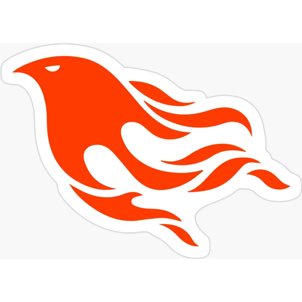 The Phoenix Framework logo, an orange stylised phoenix bird rising with spread wings