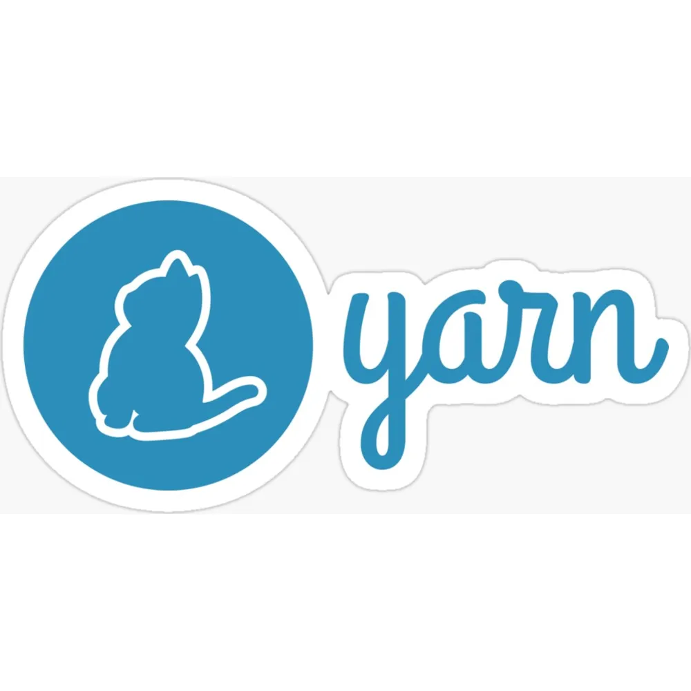 The Yarn logo, a white cat outline curled in a blue circle beside the word yarn
